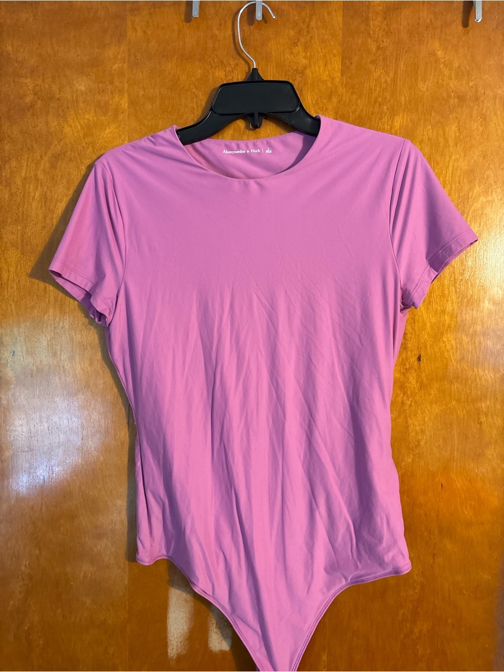 Abercrombie & Fitch Rose Pink Short-Sleeve Crew Bodysuit